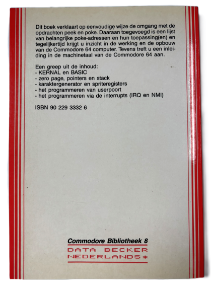 Data becker   Peeks en Pokes voor de Commodore 64   back